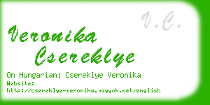 veronika csereklye business card